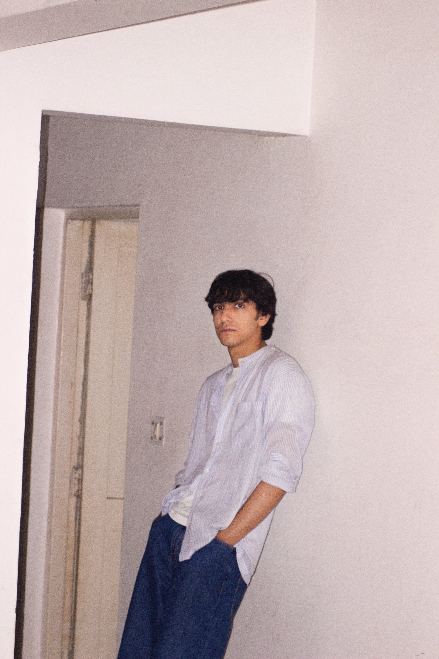 Sky Blue Striped Classic Shirt