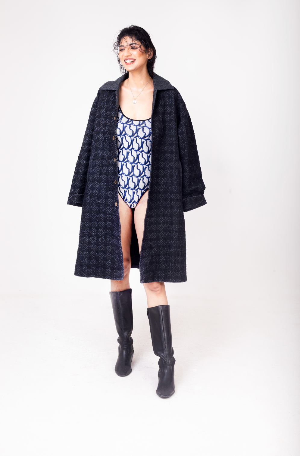 Embroidered Over Coat