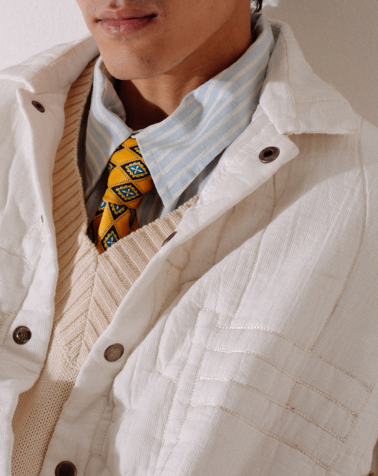 Quilted Embroidered Jacket