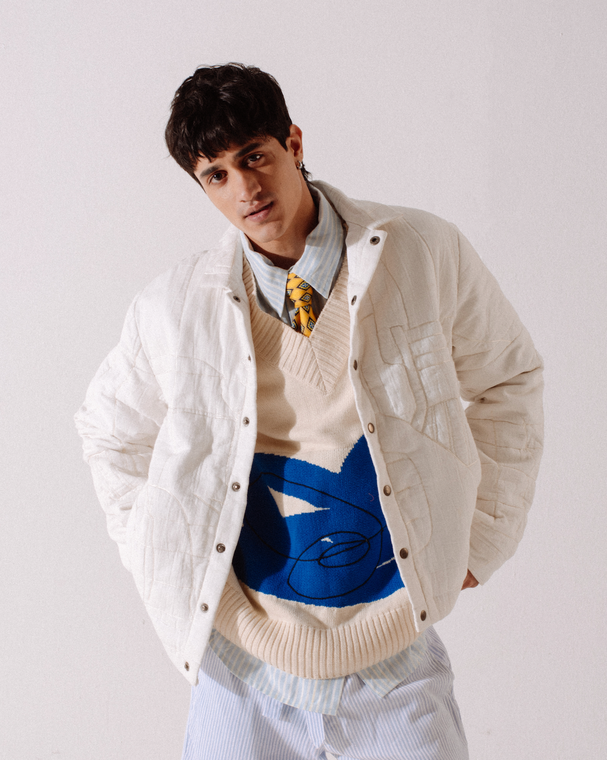 Quilted Embroidered Jacket