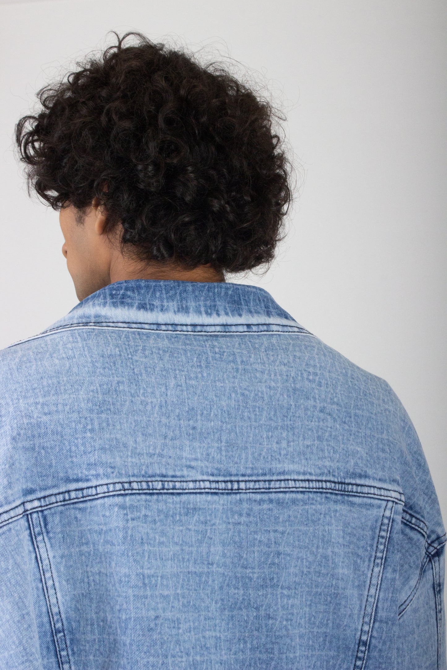 Patterned Classic Denim Jacket