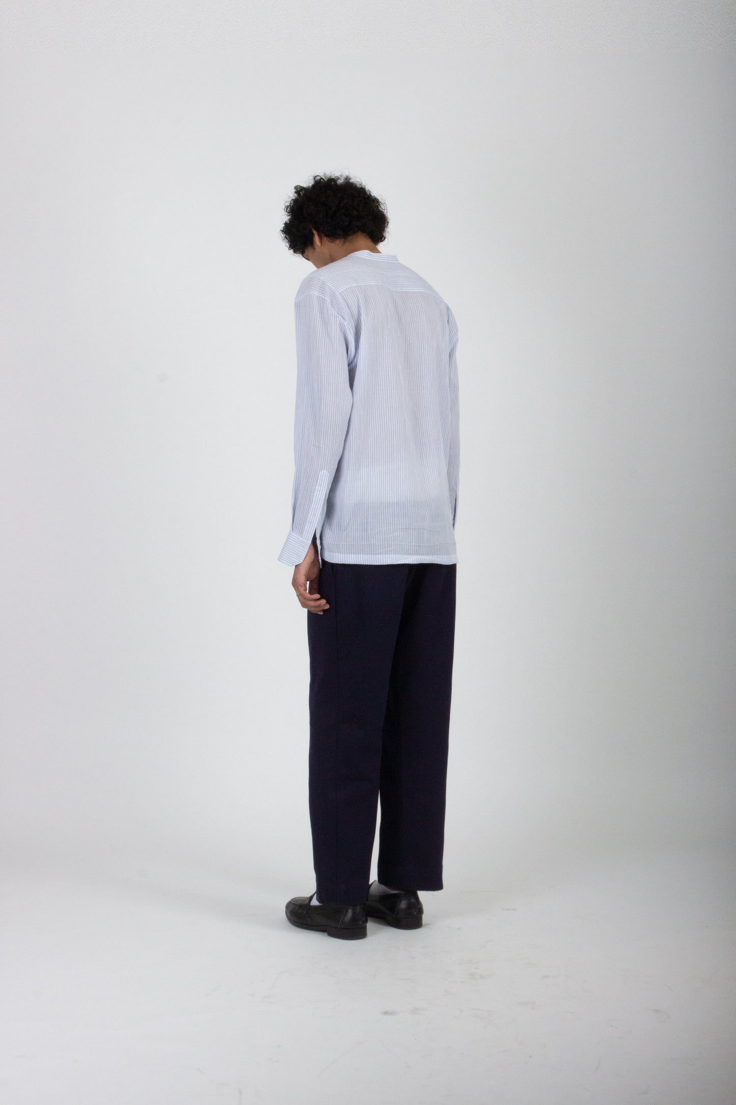 Sky Blue Striped Classic Shirt