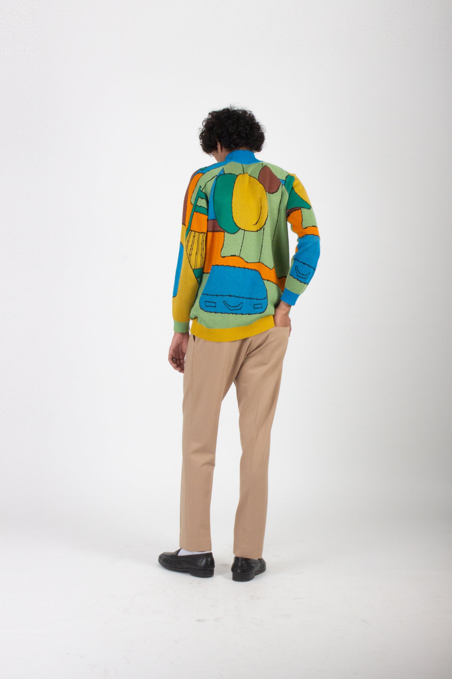 Beige Knitted Trouser