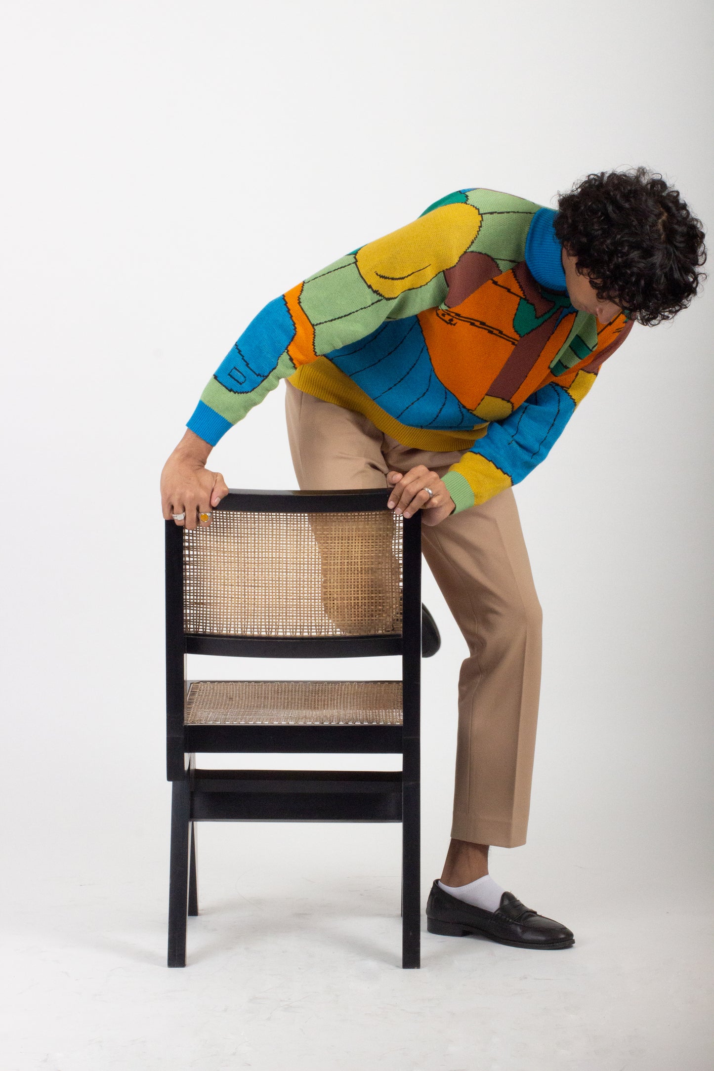 Beige Knitted Trouser