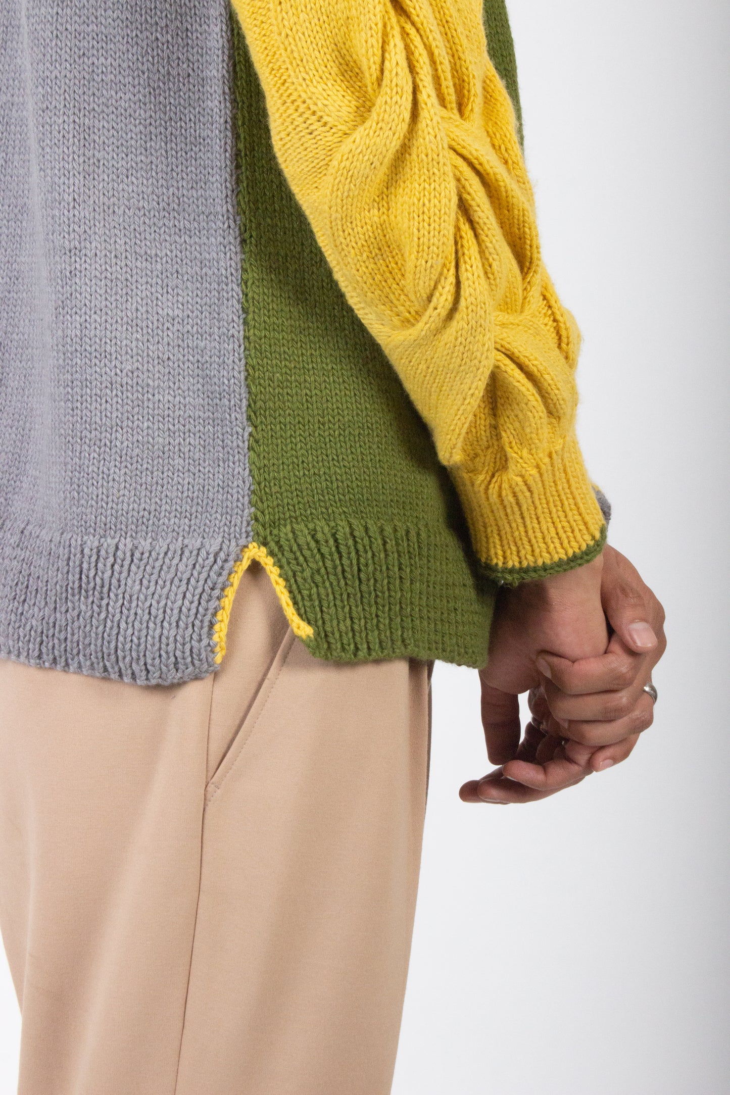 Hand Knitted Cable Sweater