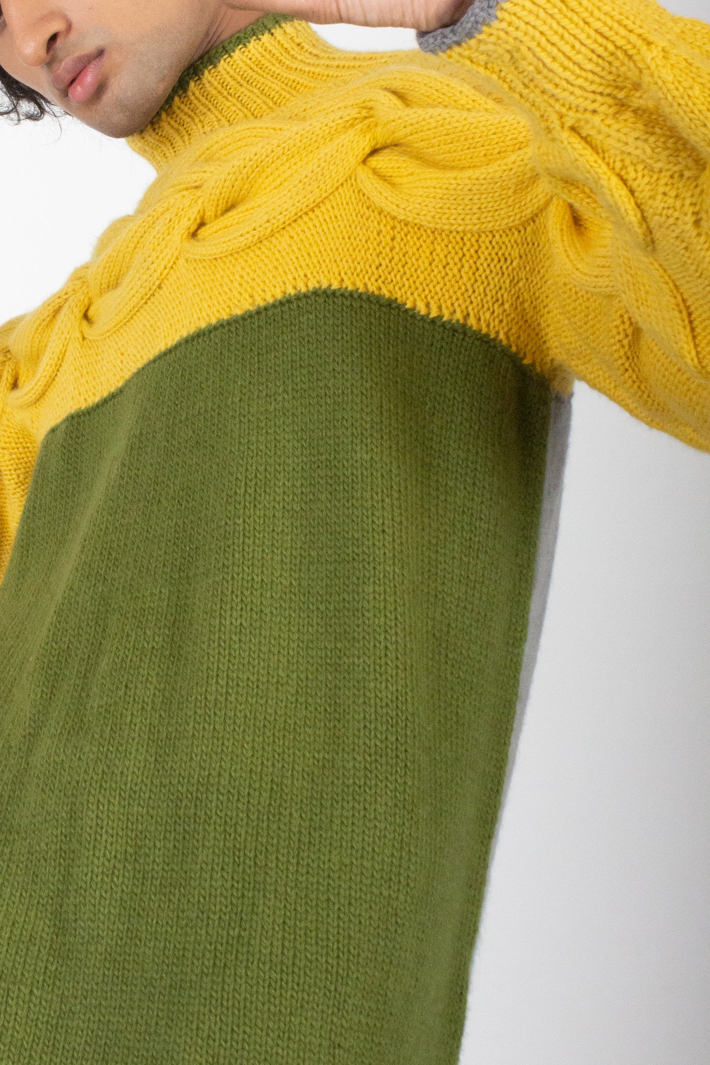 Hand Knitted Cable Sweater