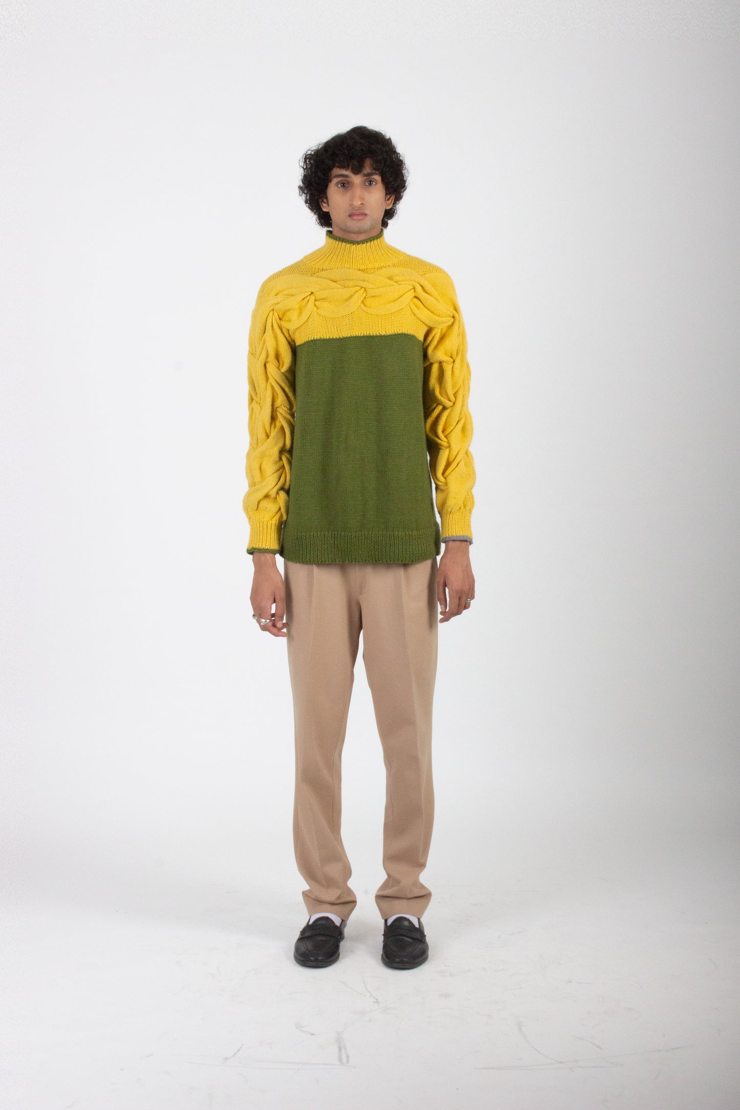 Hand Knitted Cable Sweater