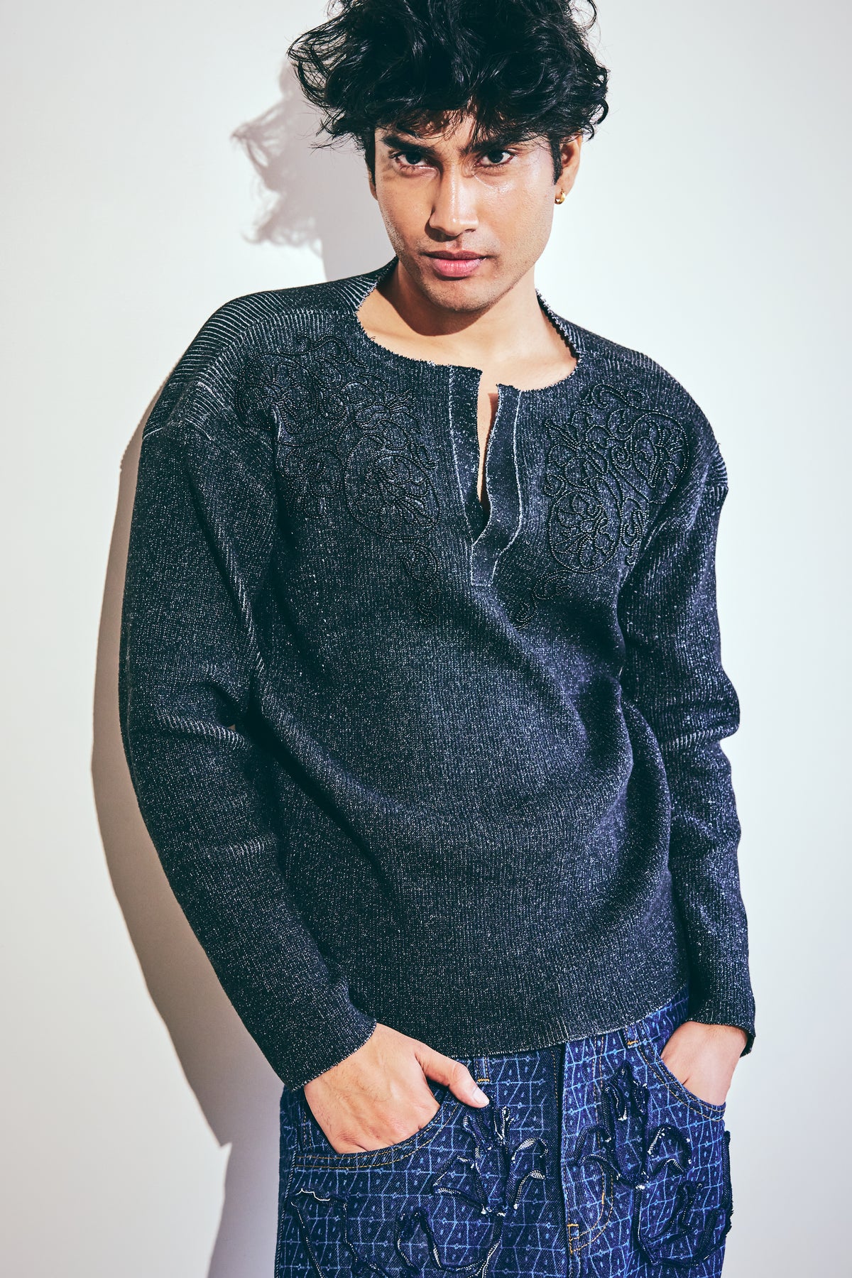 Moonlight Garden Henley T-Shirt