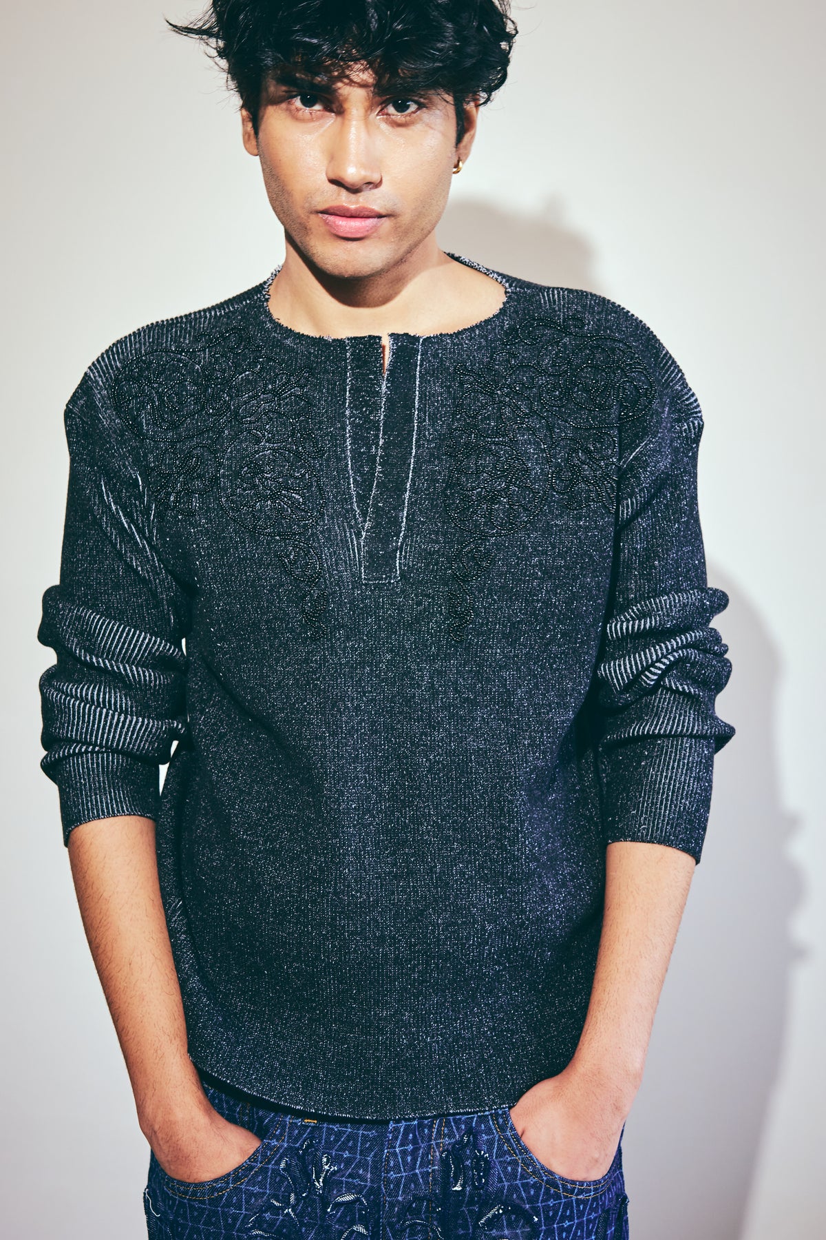 Moonlight Garden Henley T-Shirt