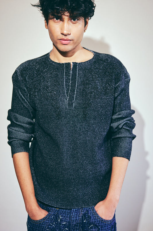Moonlight Garden Henley T-Shirt