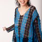 Embroidered Stripe Moon Top