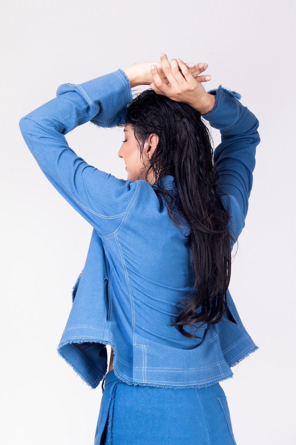 Lapis Blazer Shirt