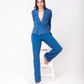 Lapis Blazer Shirt