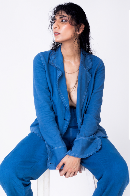 Lapis Blazer Shirt