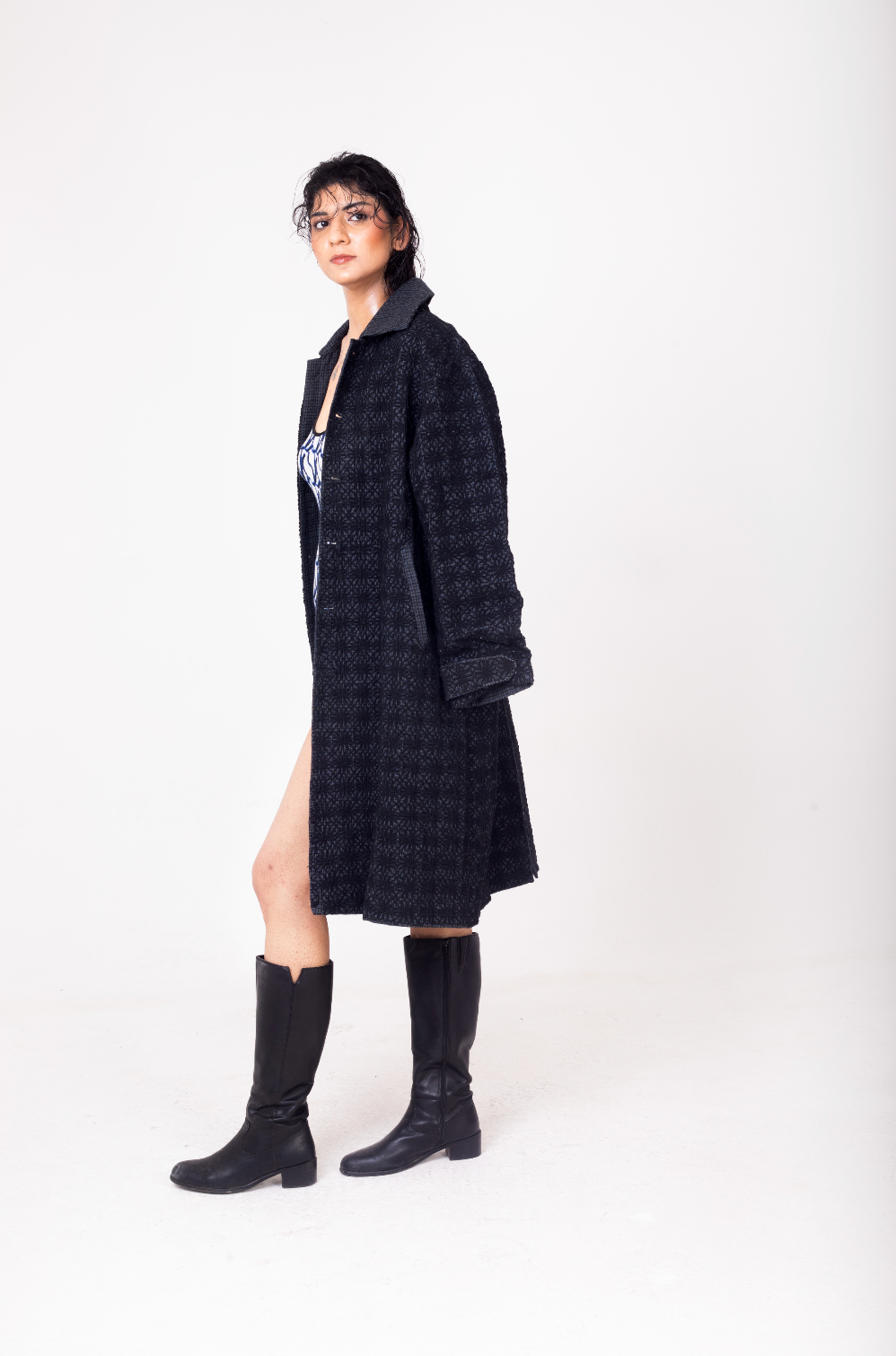 Embroidered Over Coat