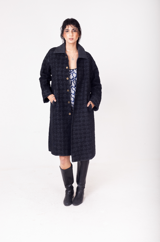 Embroidered Over Coat