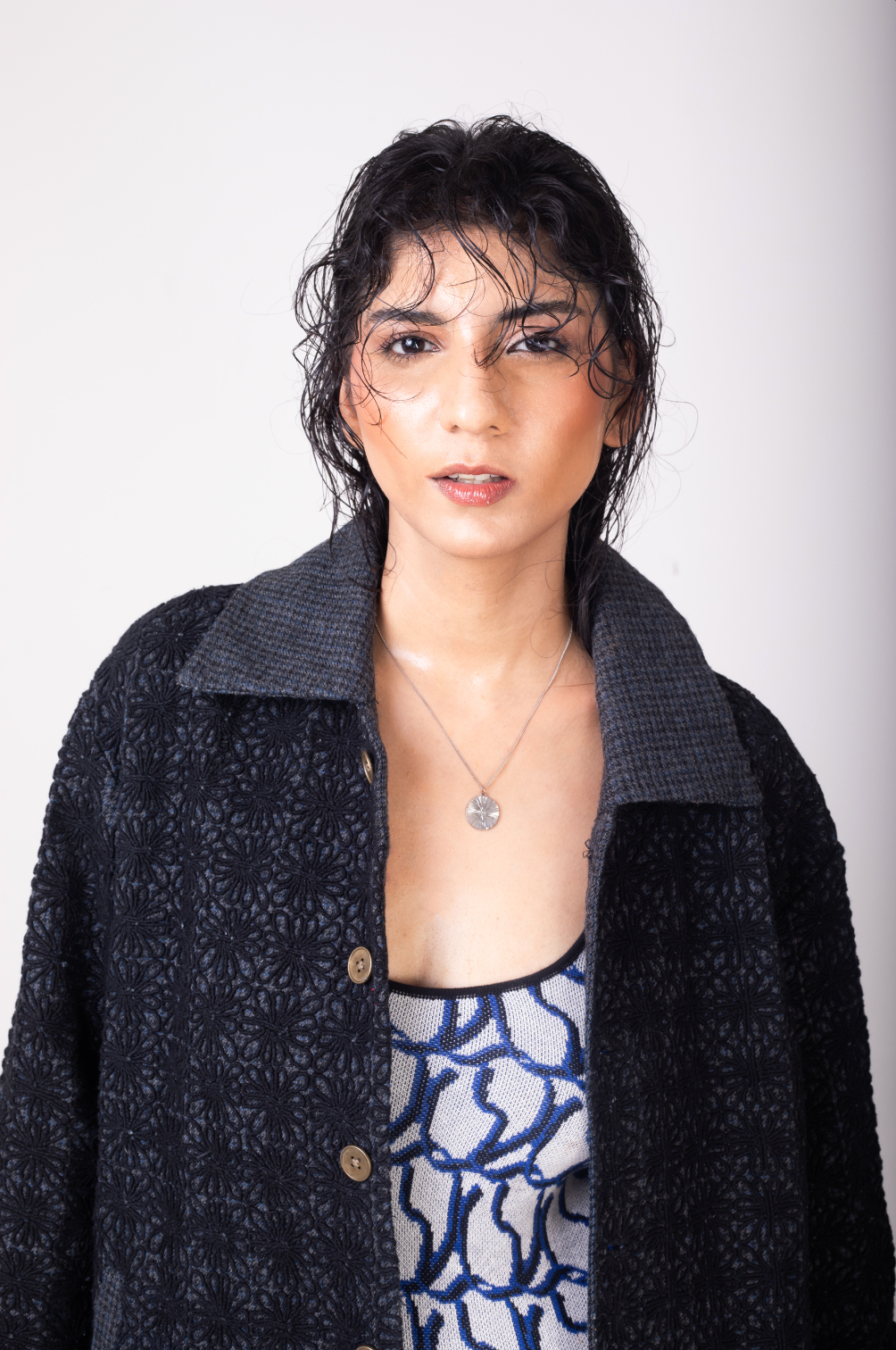 Embroidered Over Coat