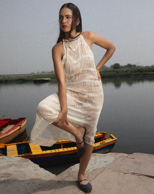 Floating White Dress