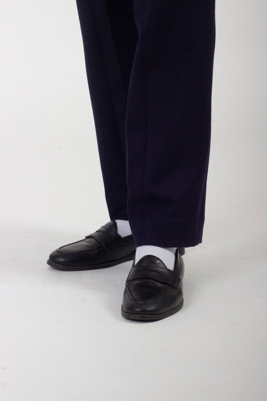 Navy Knitted Trouser