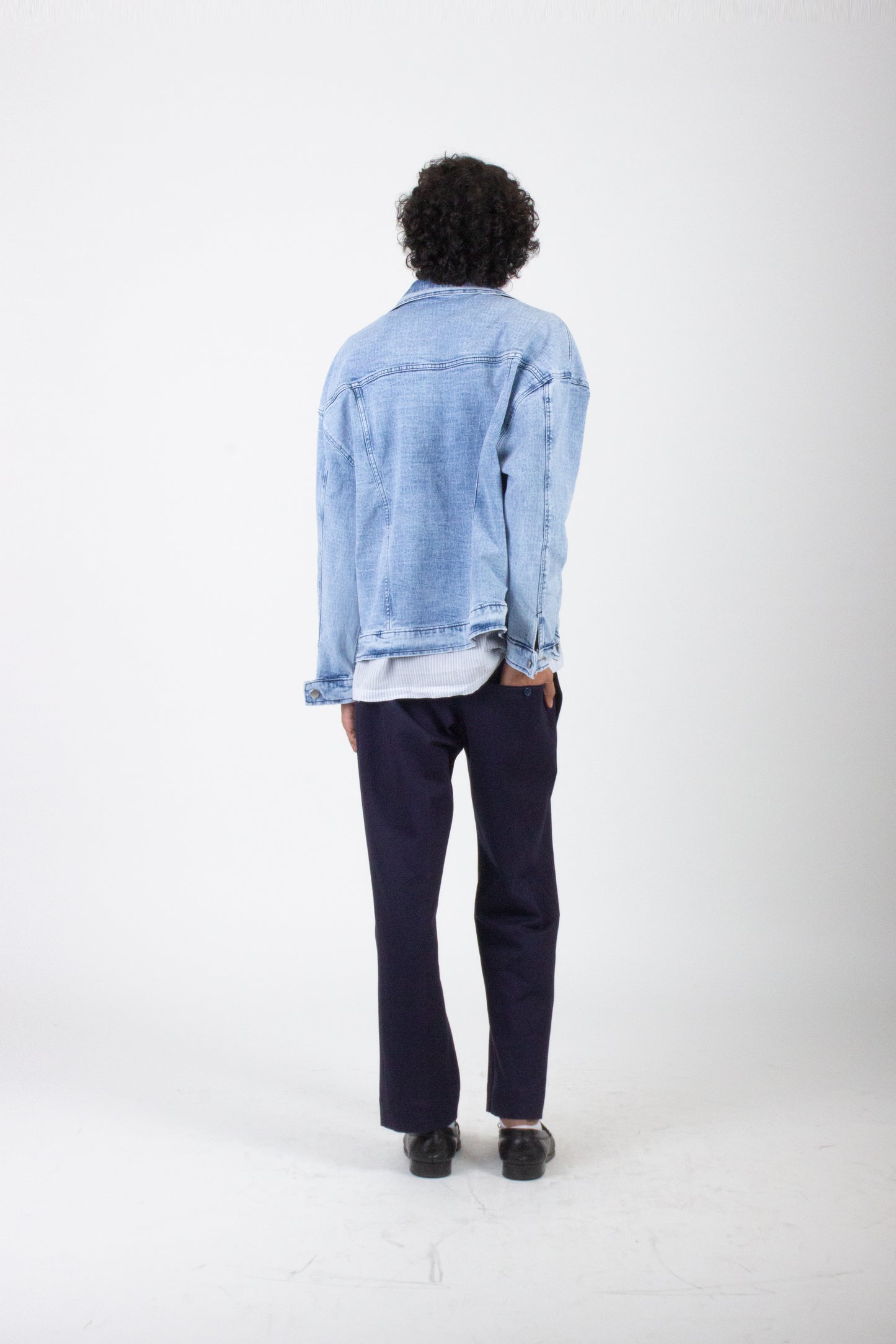 Patterned Classic Denim Jacket