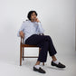 Sky Blue Striped Classic Shirt