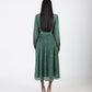 Olive Printed Silk Dress
