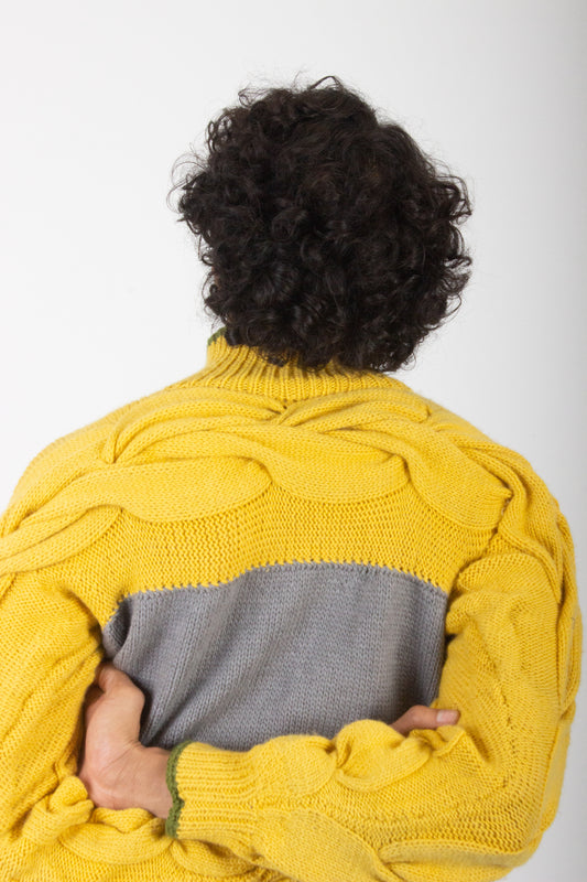 Hand Knitted Cable Sweater